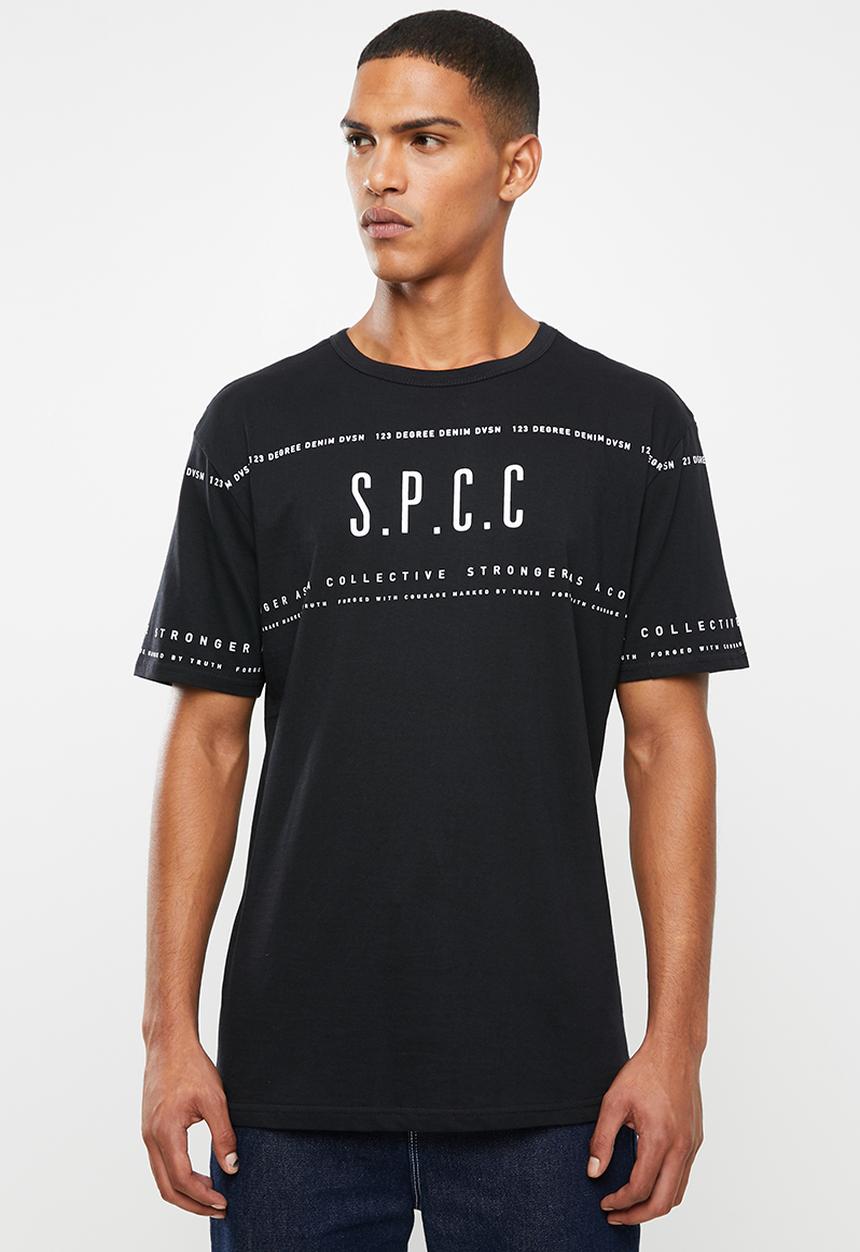 S.P.C.C - Thiago fashion fit tee - black