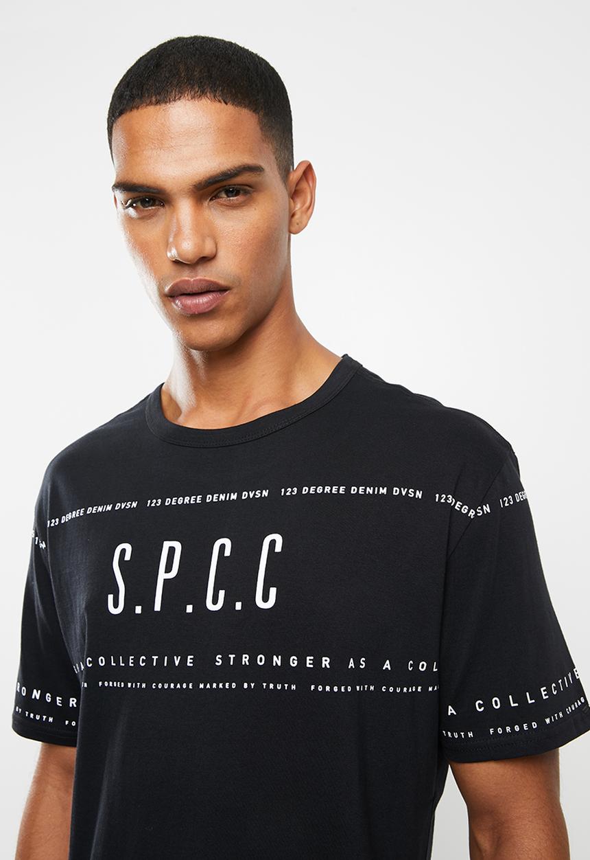 S.P.C.C - Thiago fashion fit tee - black
