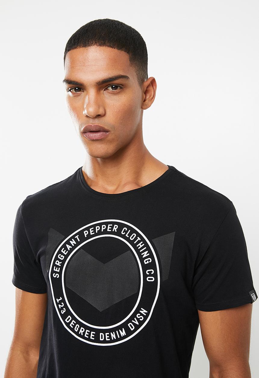 S.P.C.C - Barrow straight hem logo tee - black