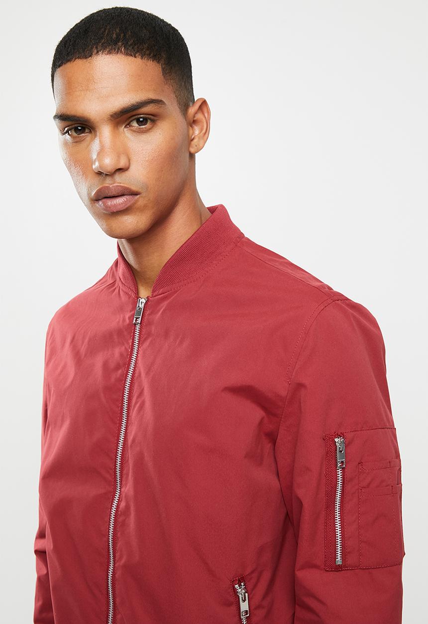 Jack & Jones - Rush bomber - red