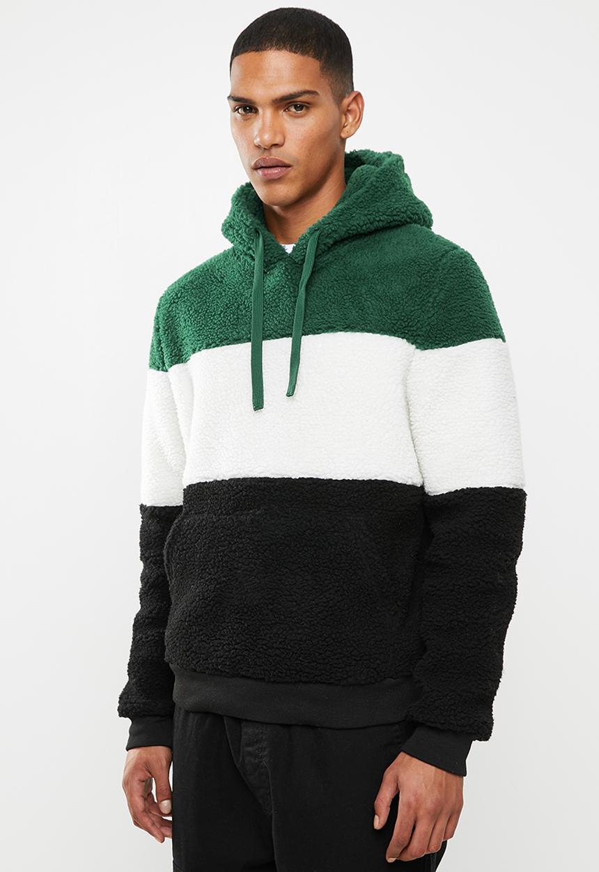 Brave Soul - Droneb cb borg hoodie - multi 
