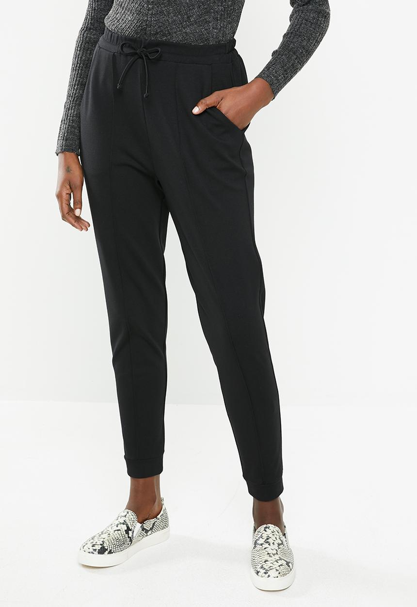 edit - Ponti knit jogger - black