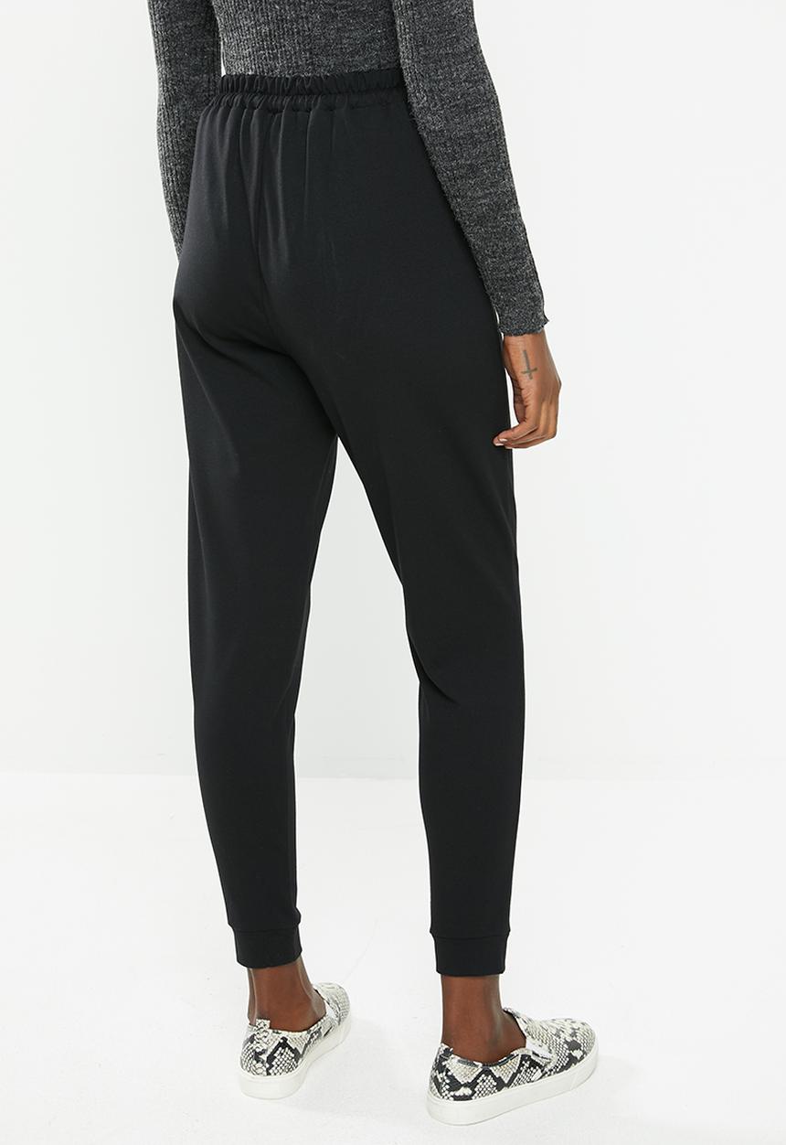 edit - Ponti knit jogger - black