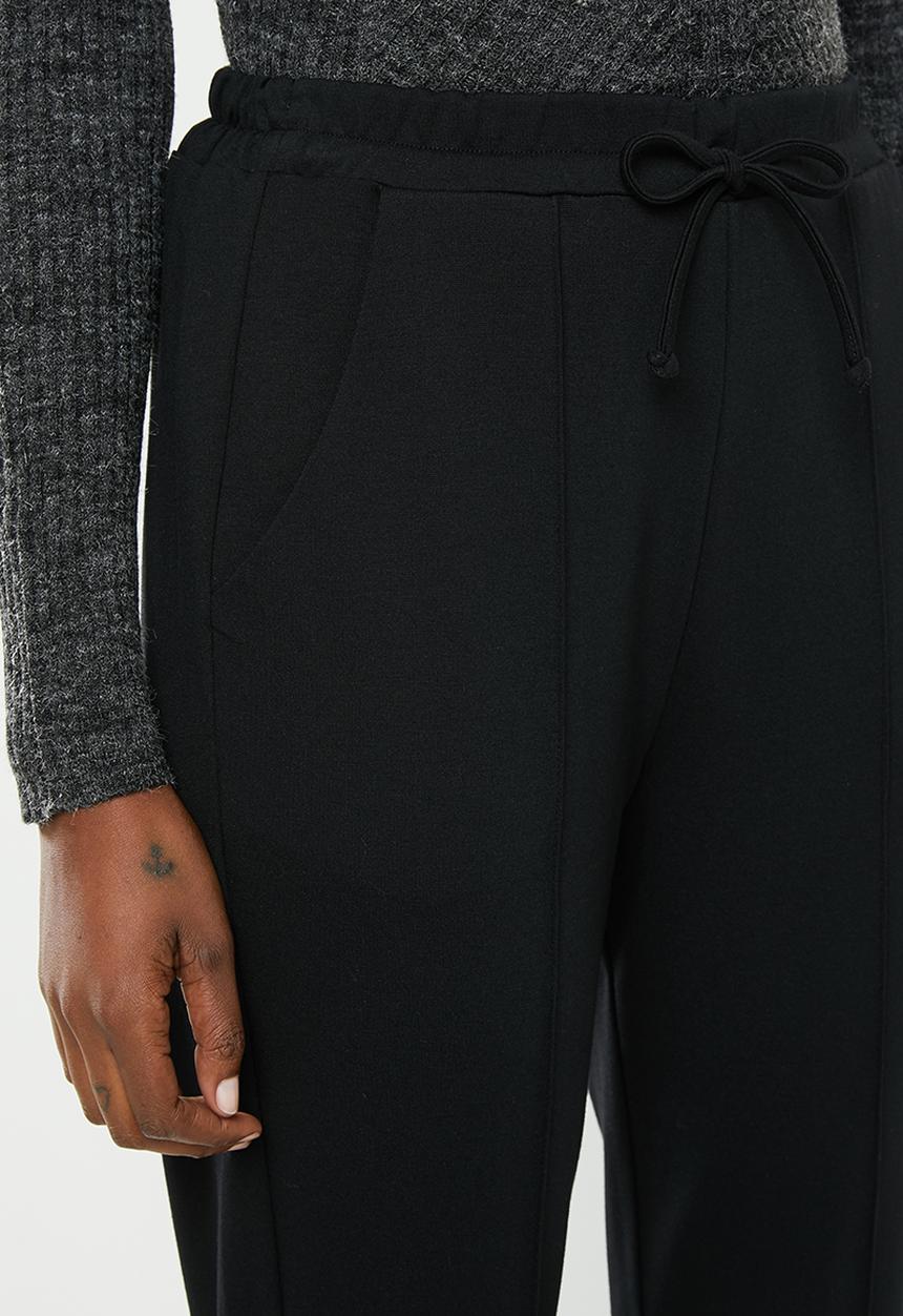 edit - Ponti knit jogger - black