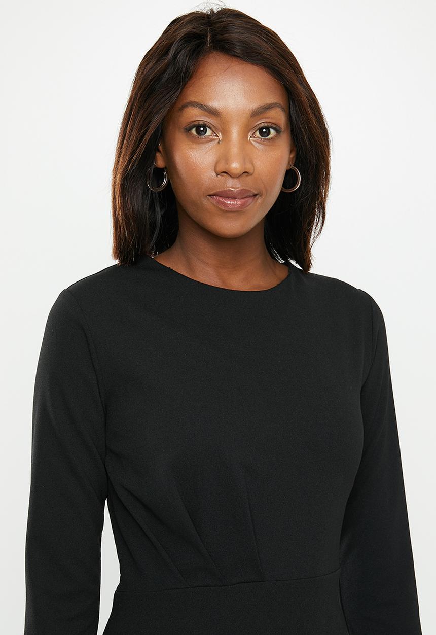 edit - Midi suit dress - black