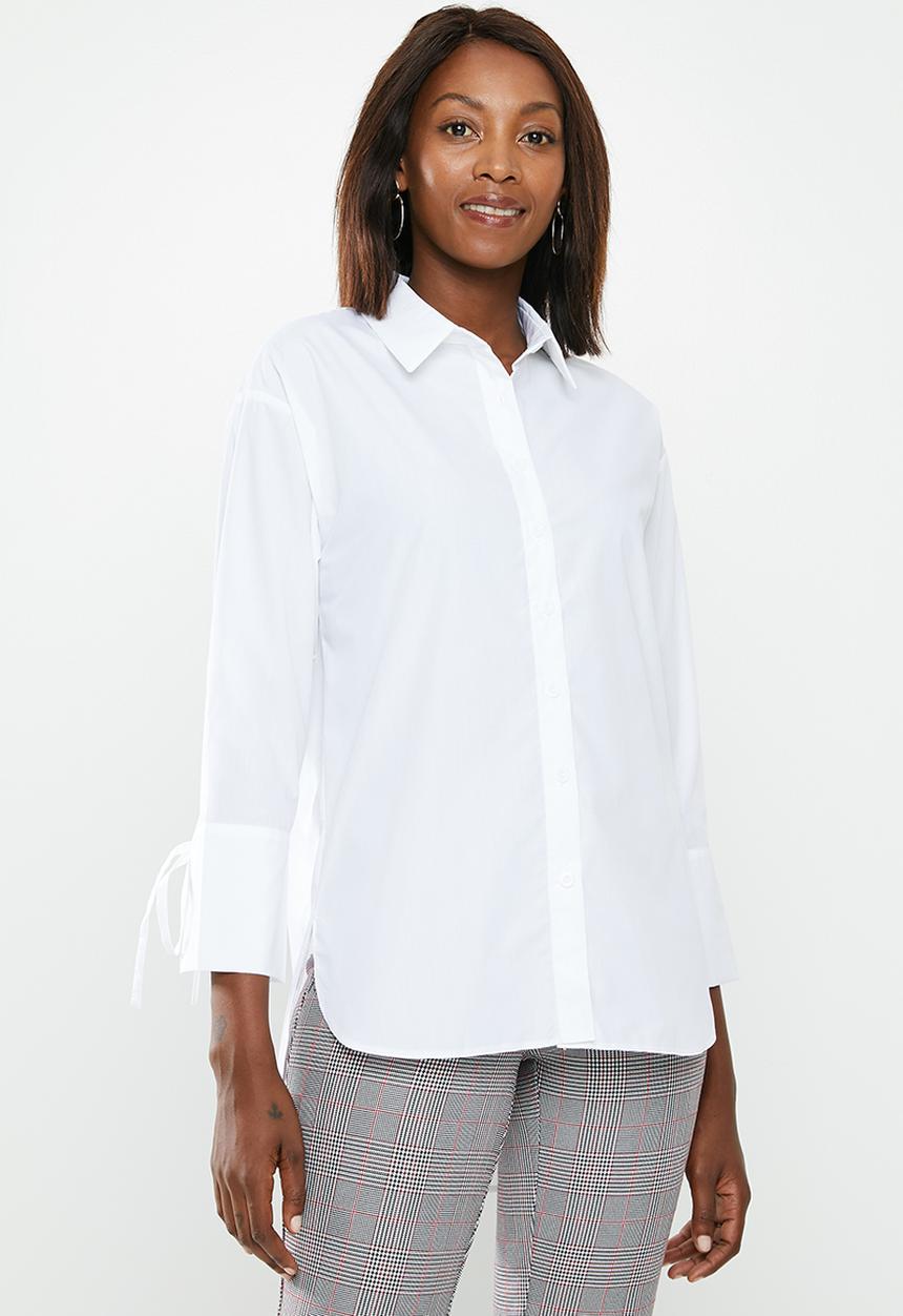 edit - Cotton shirt - white
