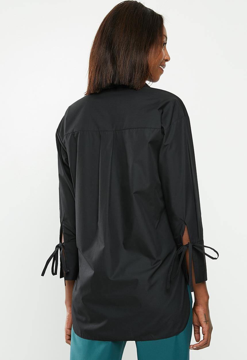edit - Cotton shirt - black