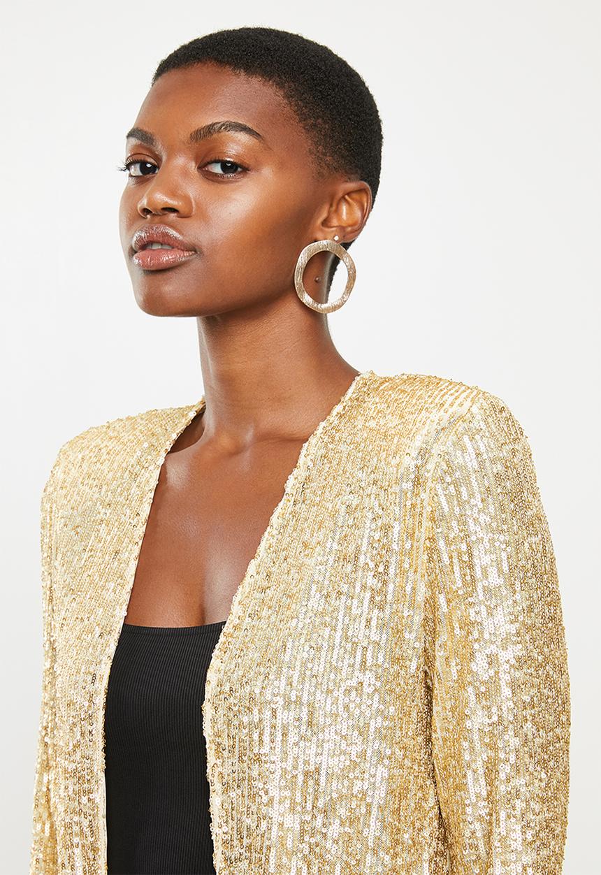 VELVET - Sequins jacket - gold