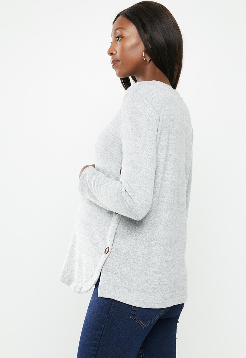 Superbalist - Side button jersey - grey 
