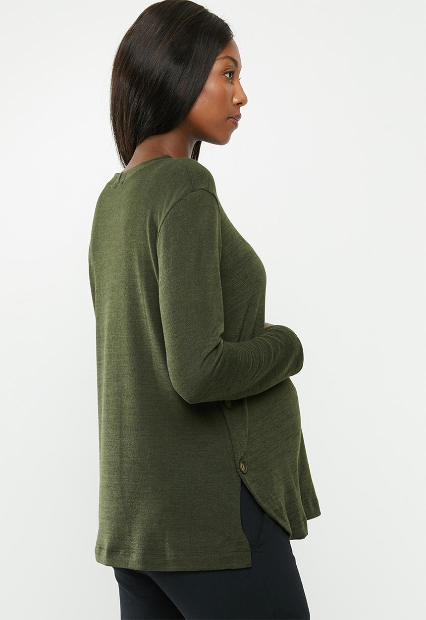 Superbalist - Side button jersey - khaki