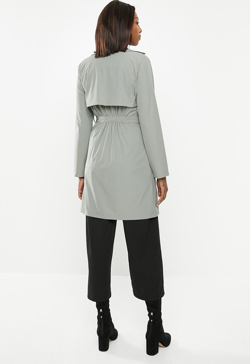 edit - Lightweight Belted Jacket - sage 