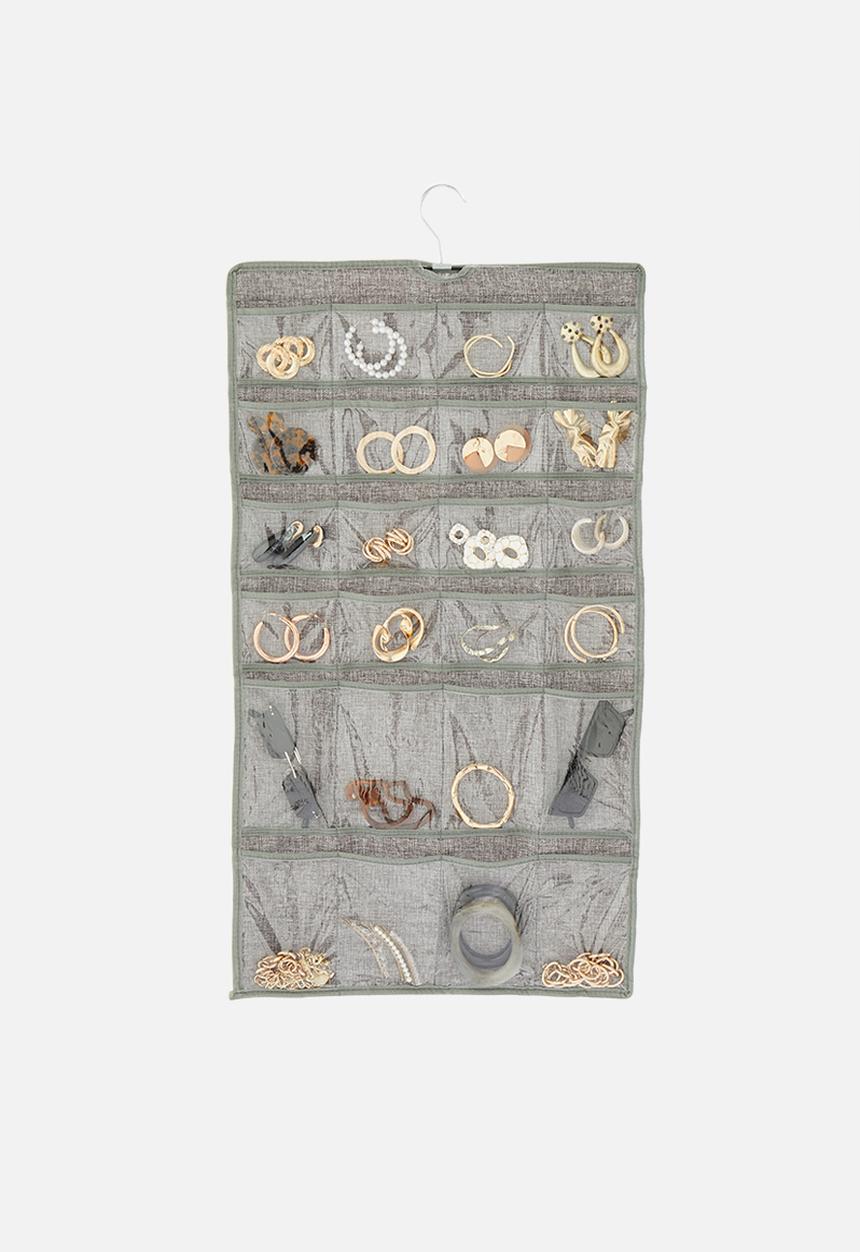 Sixth Floor - 2-sided jewellery organiser - grey