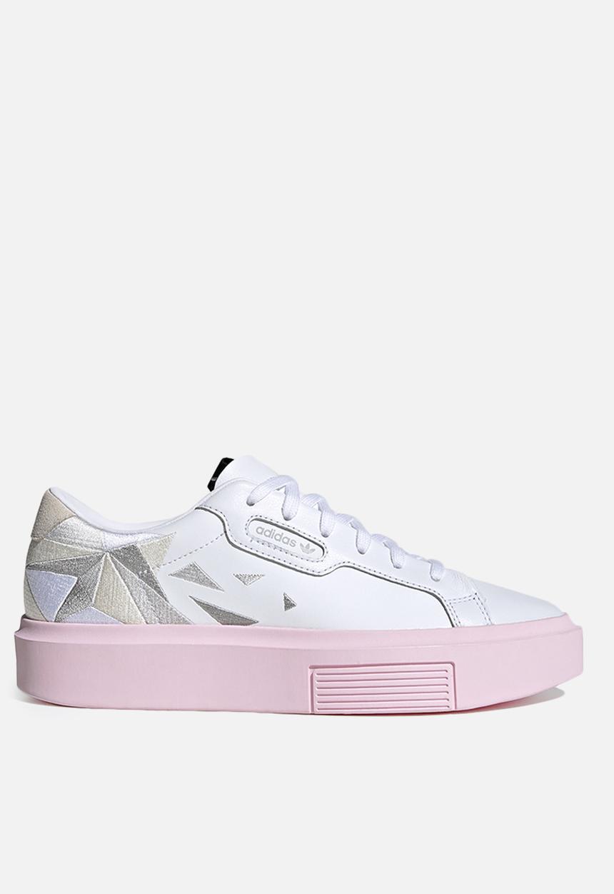 adidas Originals - Sleek Super - white / grey / true pink