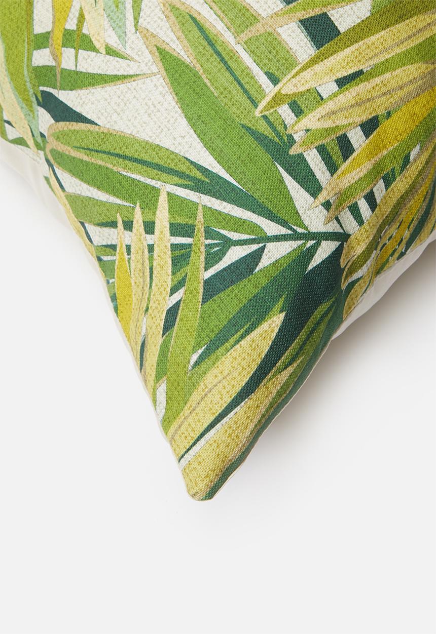 Grey Gardens - Lime leaves cushion cover - green 