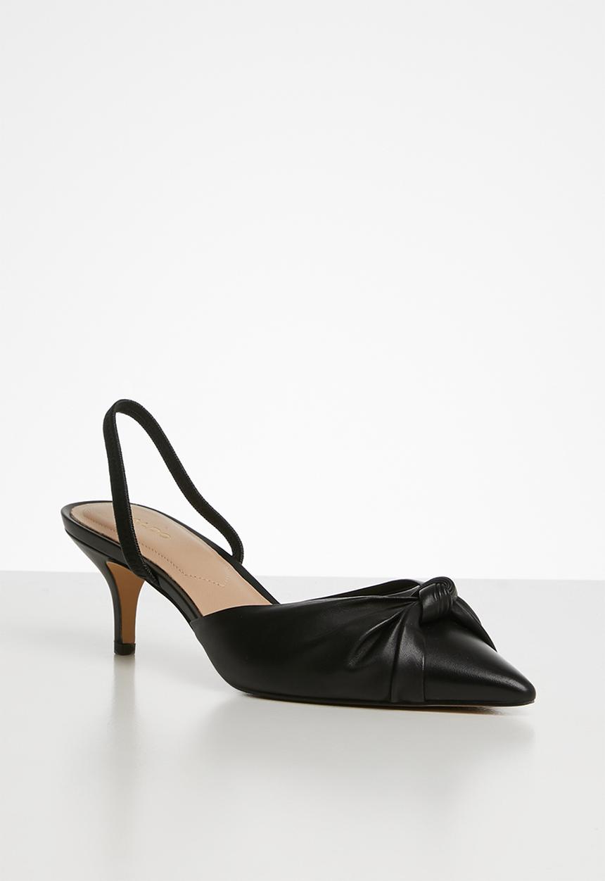 ALDO - Galaecia leather heel - black