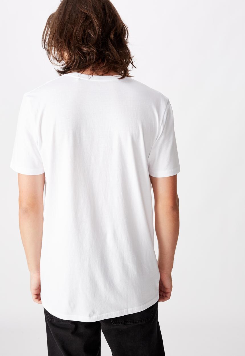 Factorie - Anchorage slim graphic T-shirt - white