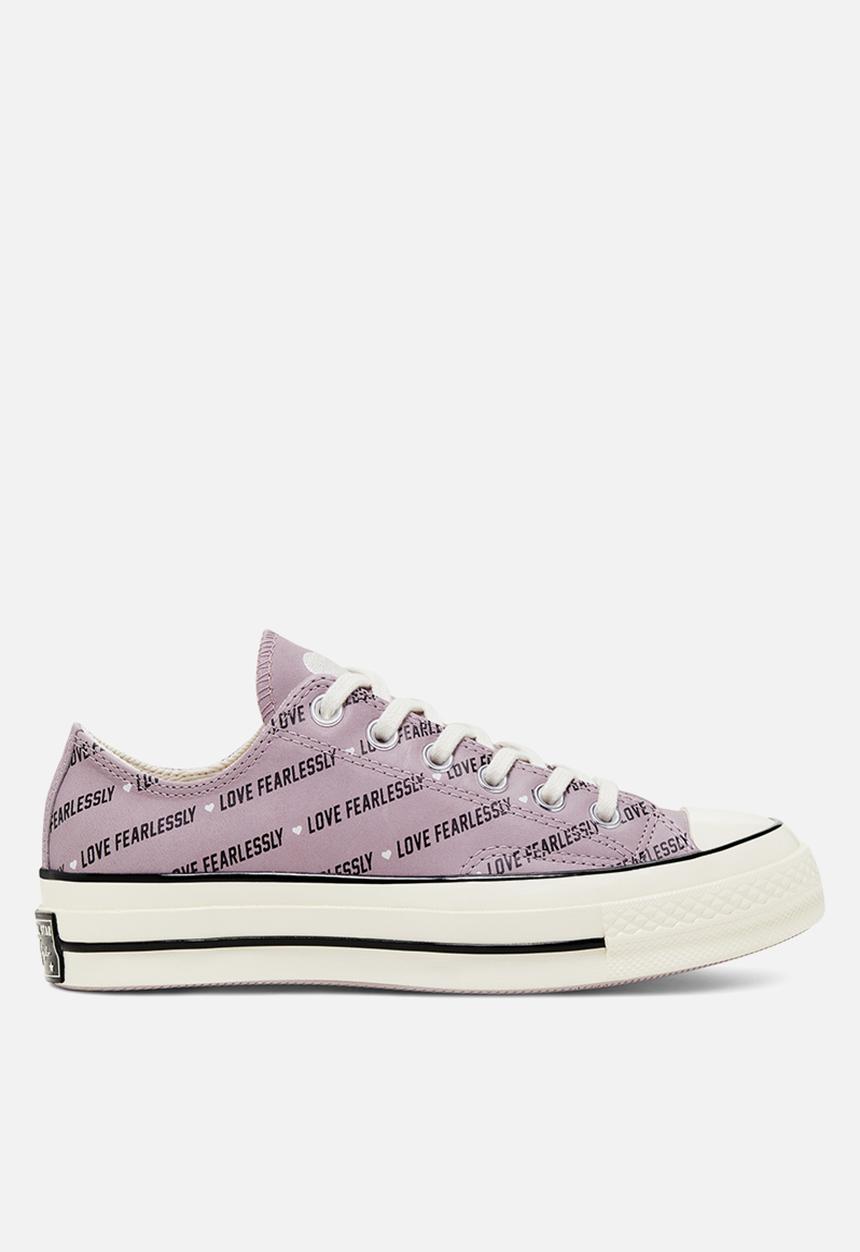 Converse - Chuck 70 love leather - amethyst grey/egret/black 