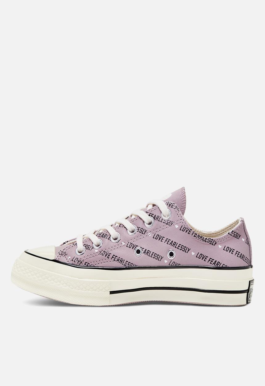 Converse - Chuck 70 love leather - amethyst grey/egret/black 