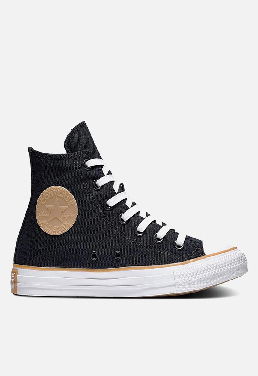 Converse - Chuck Taylor All Star hi - black/white/light brown 