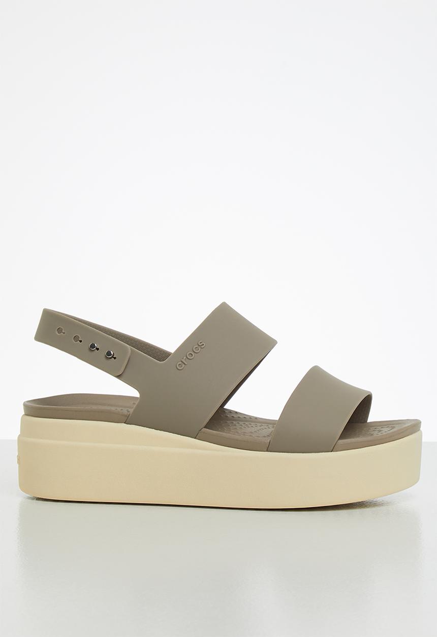 Crocs - Brooklyn low wedge - khaki