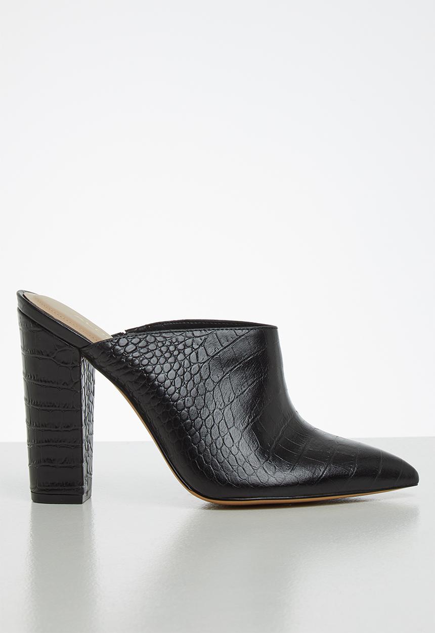 ALDO - Nichy leather heel - black 
