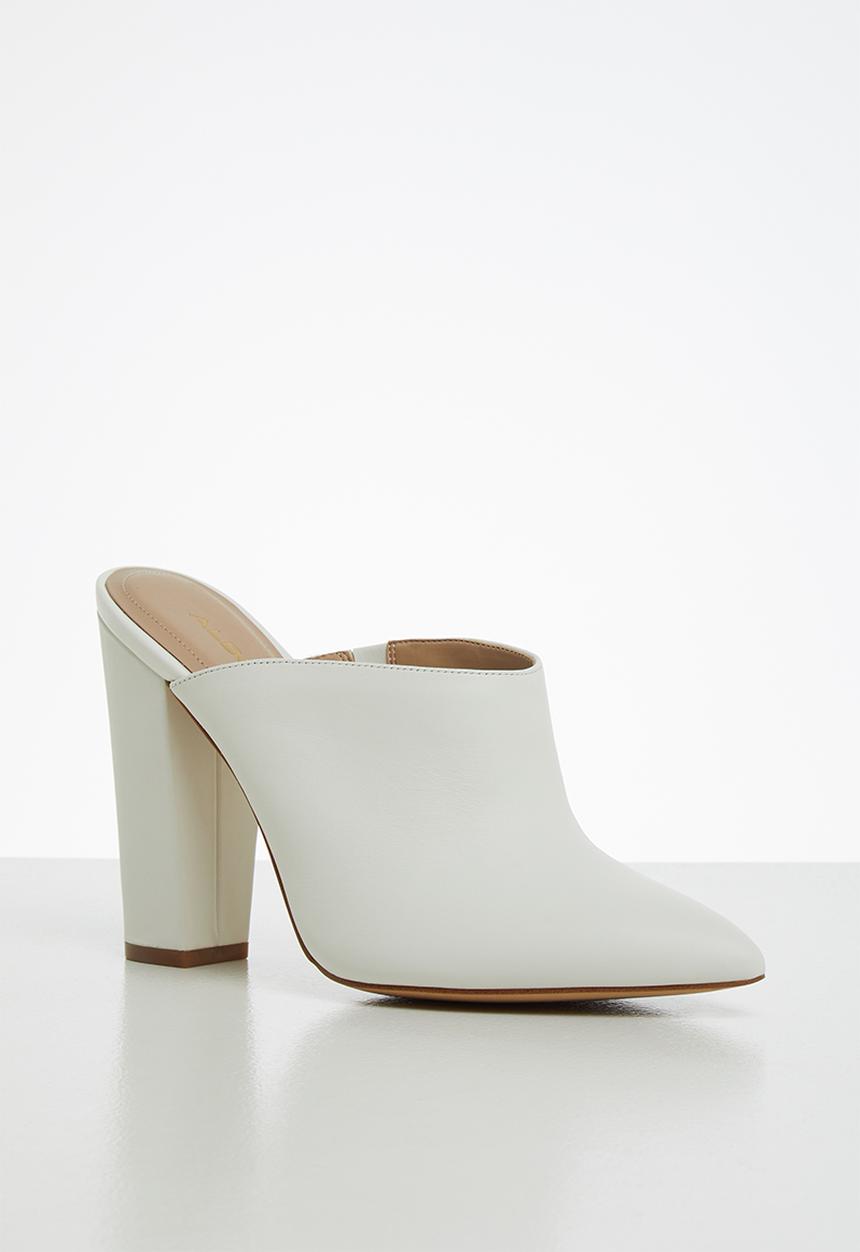 ALDO - Nichy leather heel - white