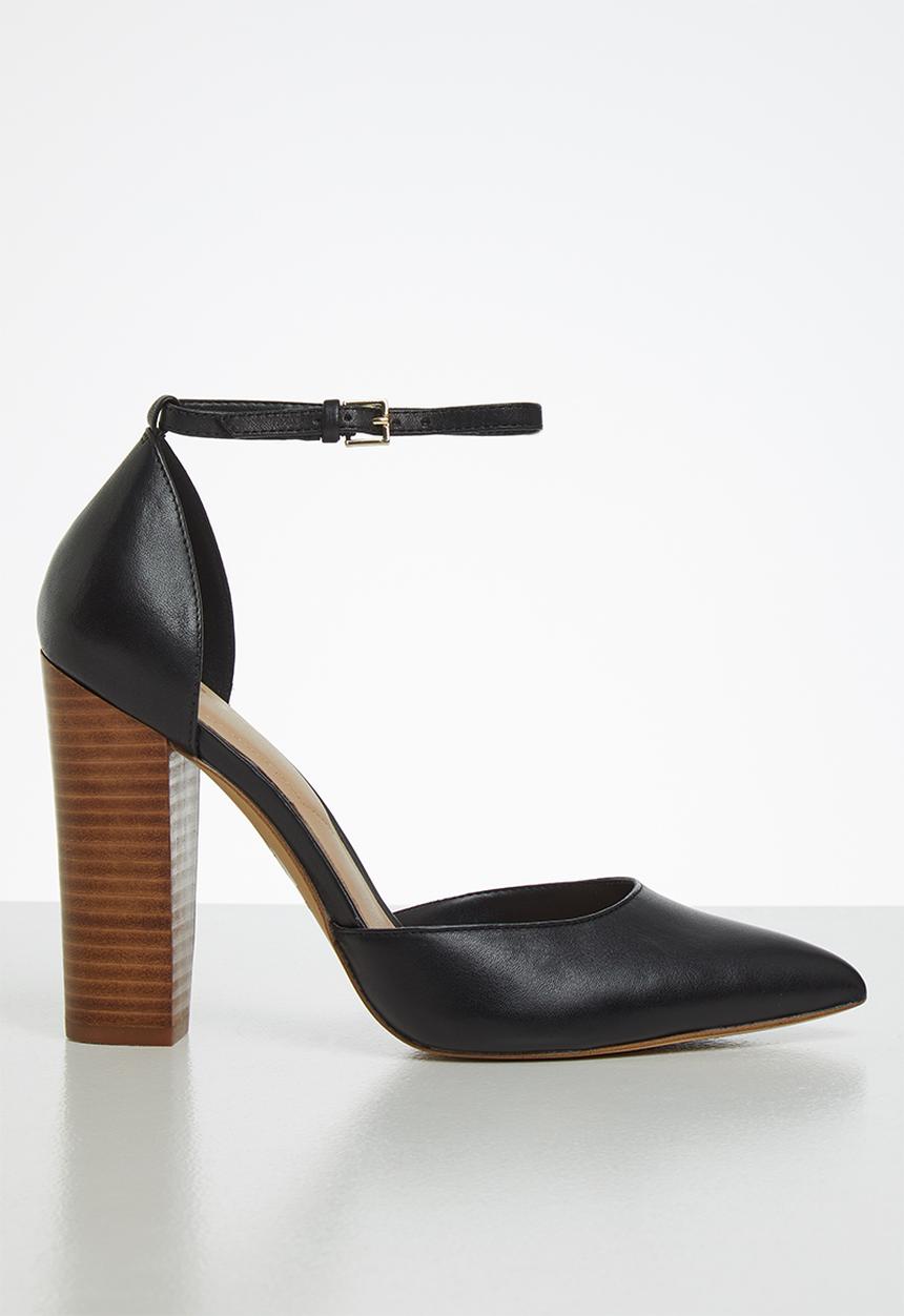 ALDO - Nicholesd leather heel - black