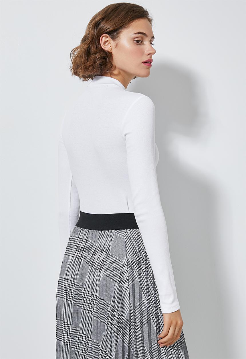 Superbalist - Rib long sleeve bodysuit - white
