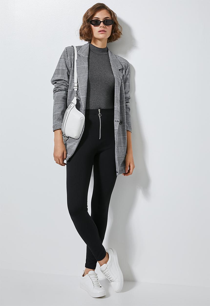Superbalist - Long sleeve high neck bodysuit - grey