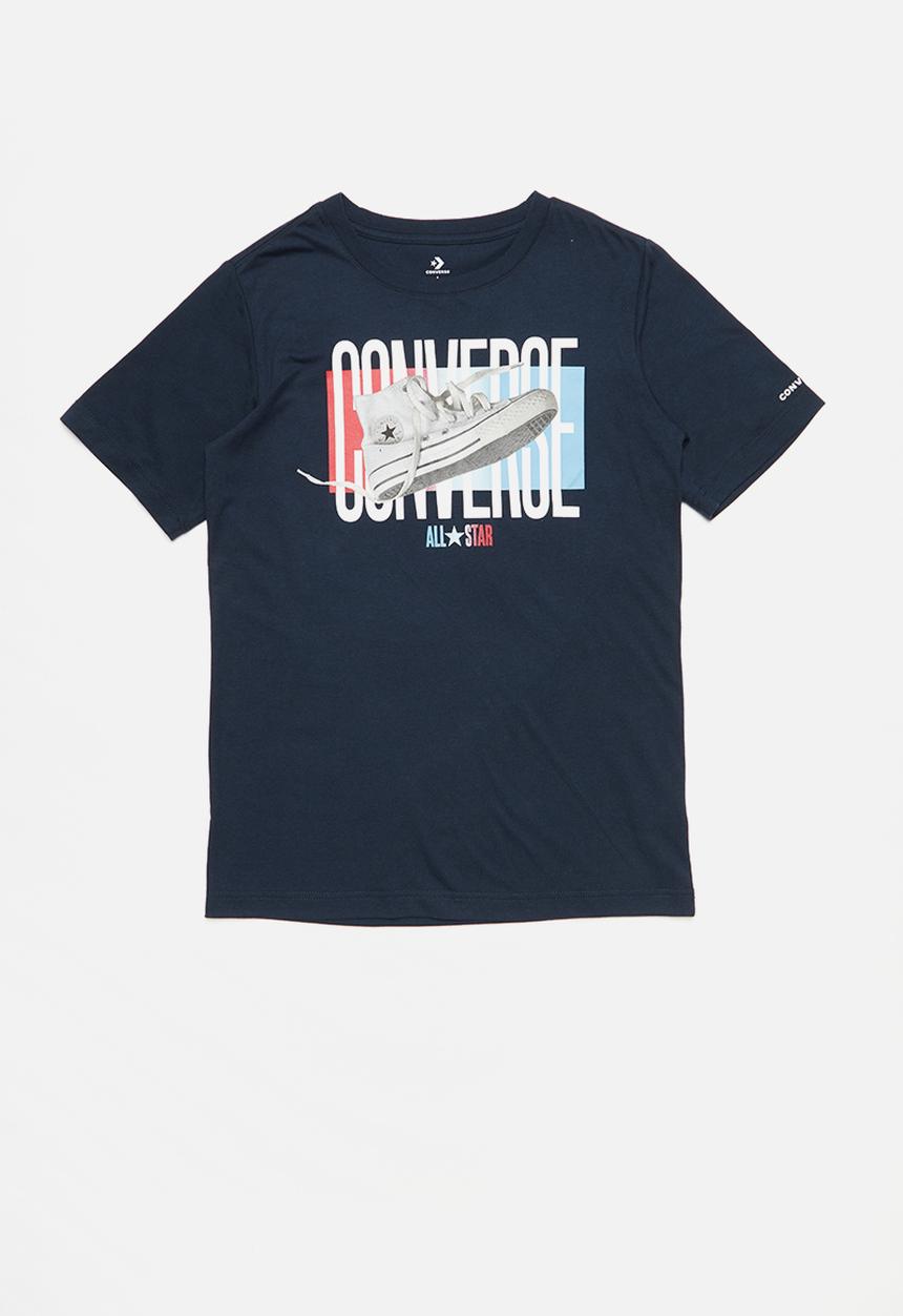 Converse - Photoreal gradient tee - navy