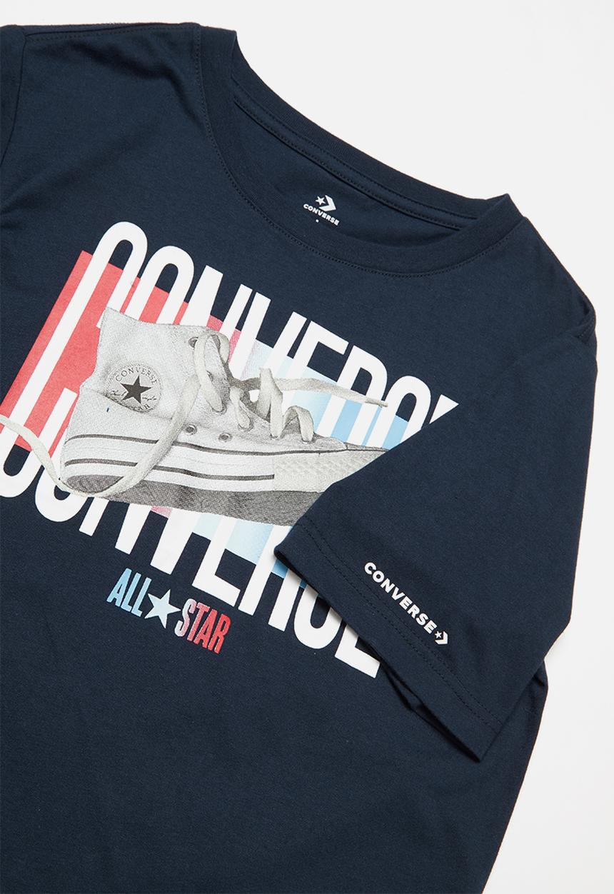 Converse - Photoreal gradient tee - navy