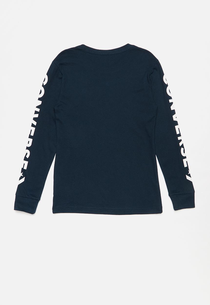 Converse - Star chevron long sleeve tee - navy
