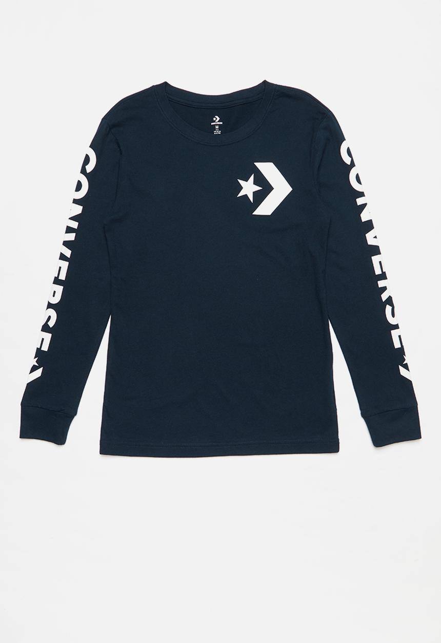 Converse - Star chevron long sleeve tee - navy
