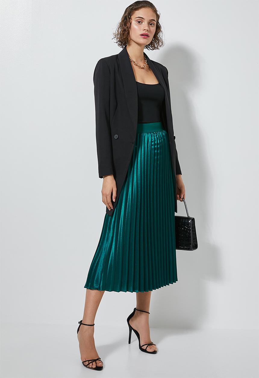 Superbalist - Pleated skirt - teal 