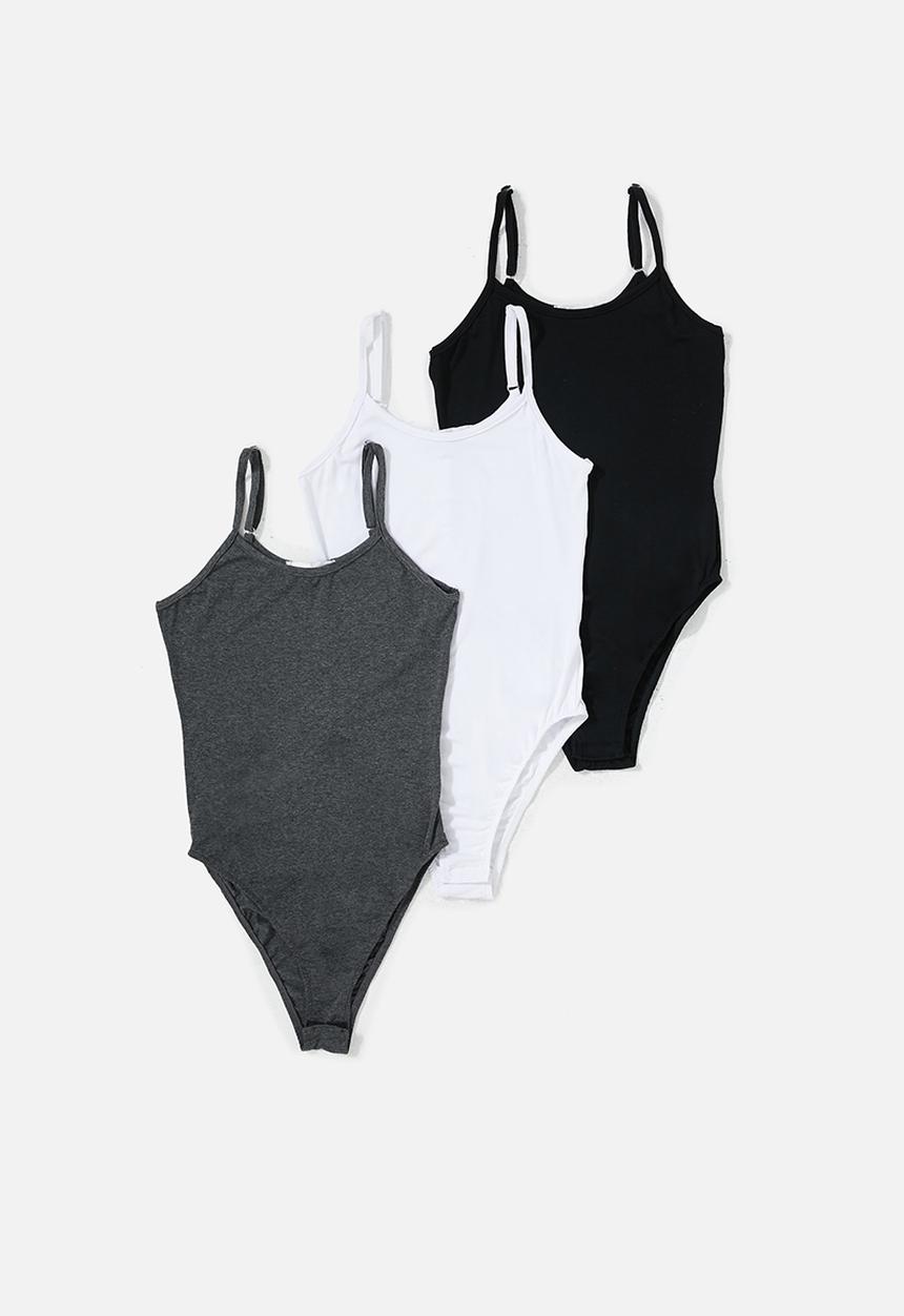 Superbalist - 3 Pack cami bodysuit - multi