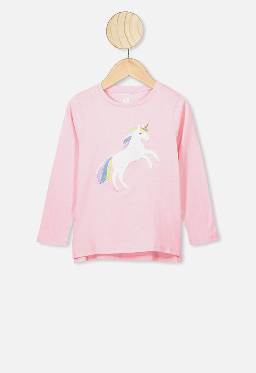 Cotton On - Stevie embellished tee - marshmallow/unicorn