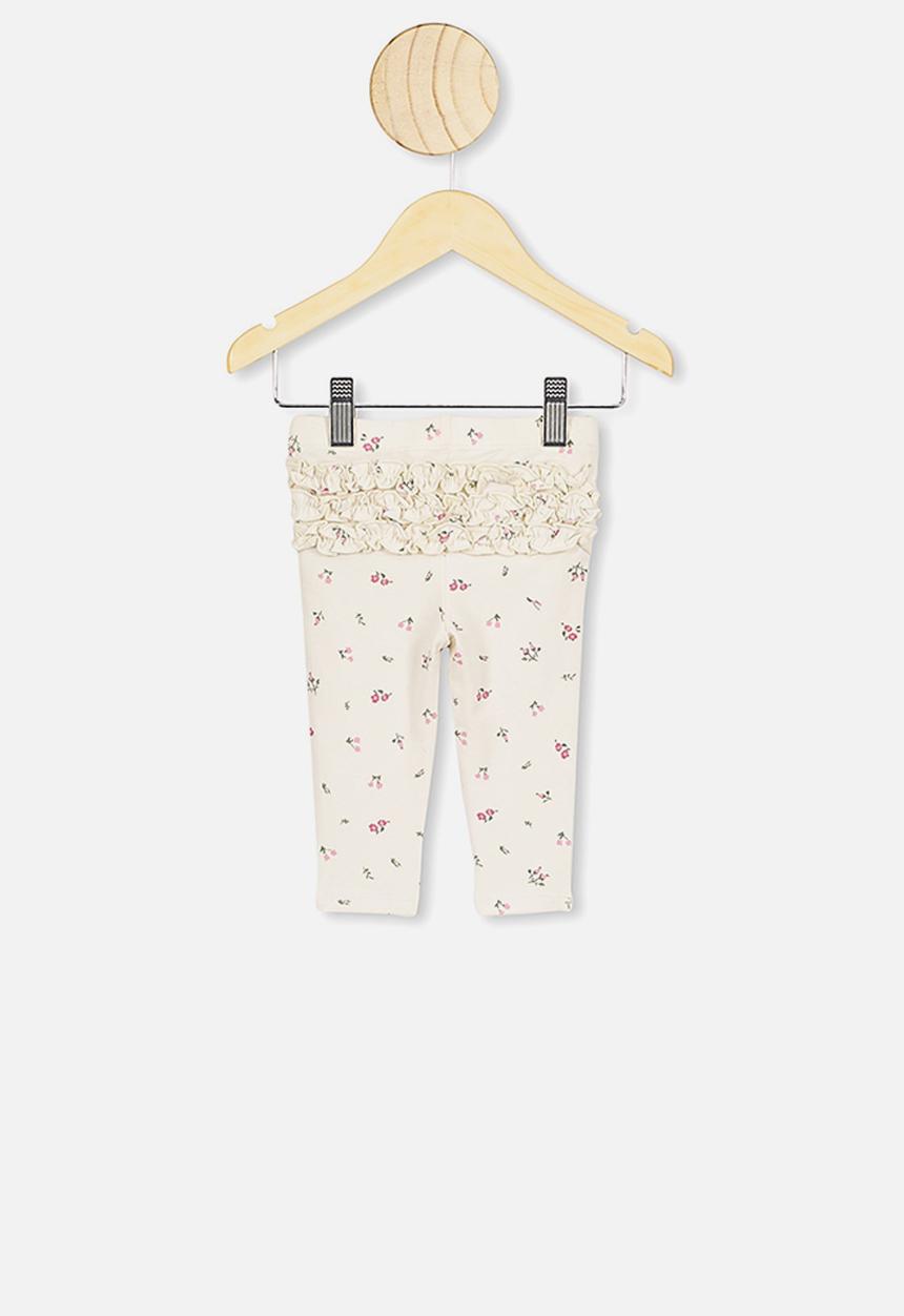 Cotton On - Quinn ruffle legging -  vanilla