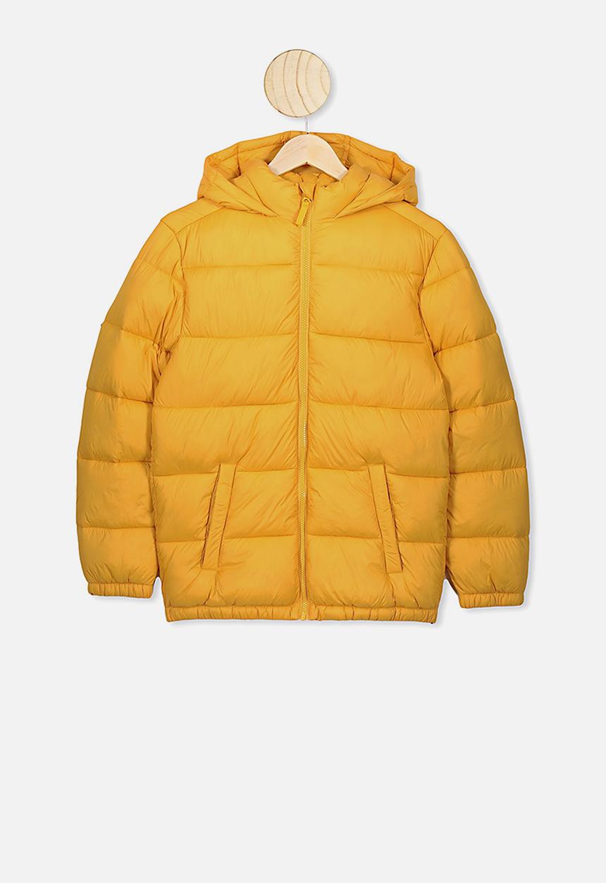 Free by Cotton On - Charlie puffer - honey gold