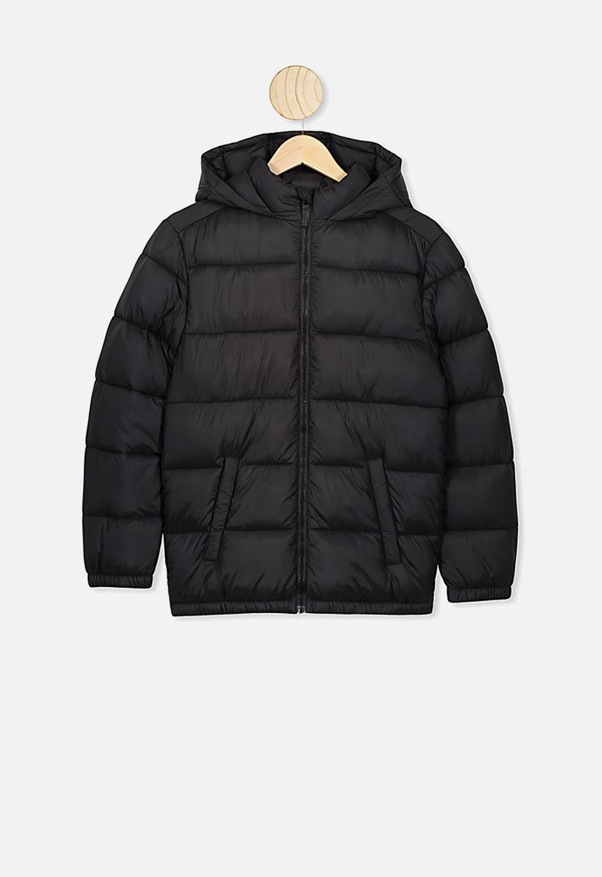 Free by Cotton On - Charlie puffer - black