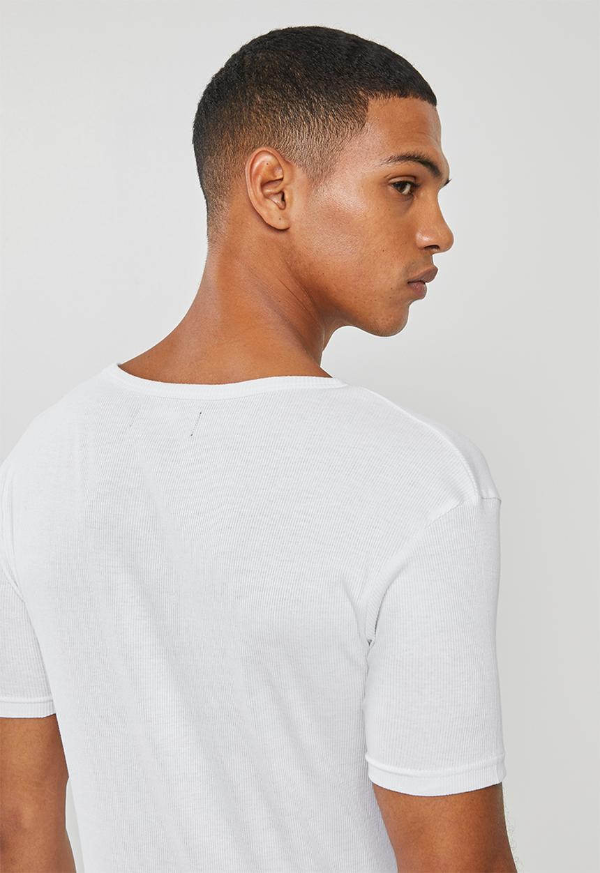 Superbalist - 2 pack premium ribbed V-neck sleep tops - white