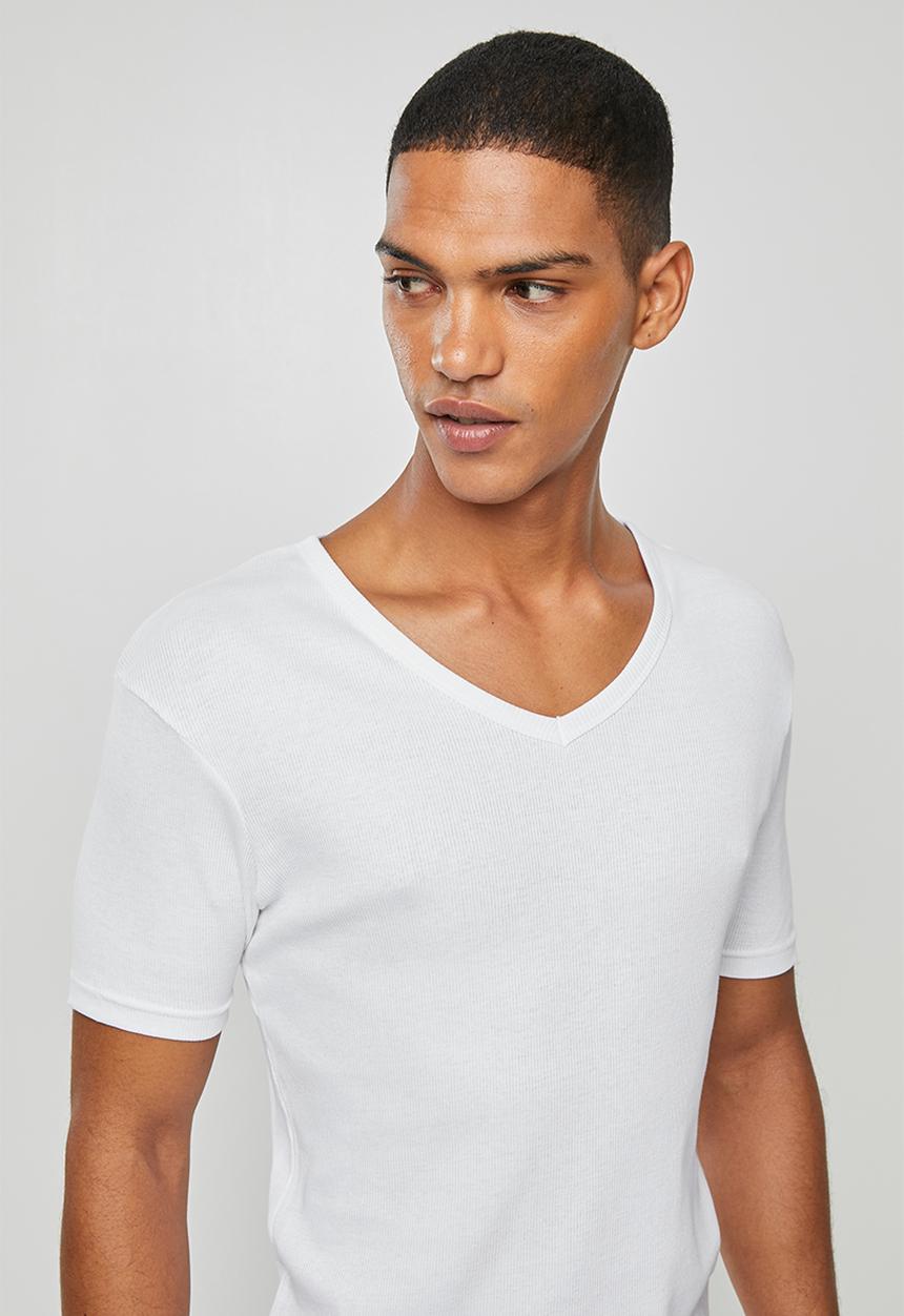 Superbalist - 2 pack premium ribbed V-neck sleep tops - white