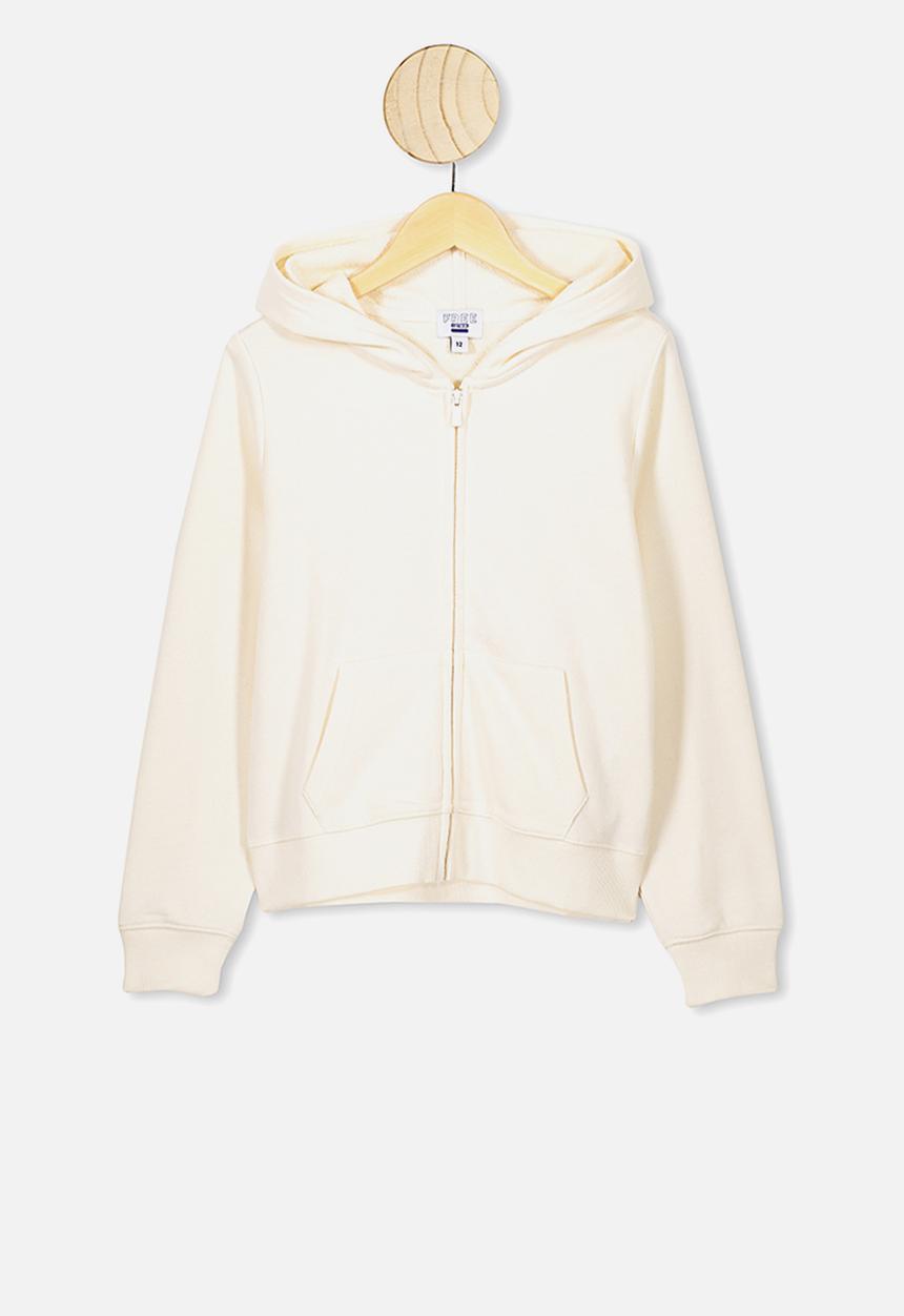 Free by Cotton On - Poppy zip through hoodie - cream 
