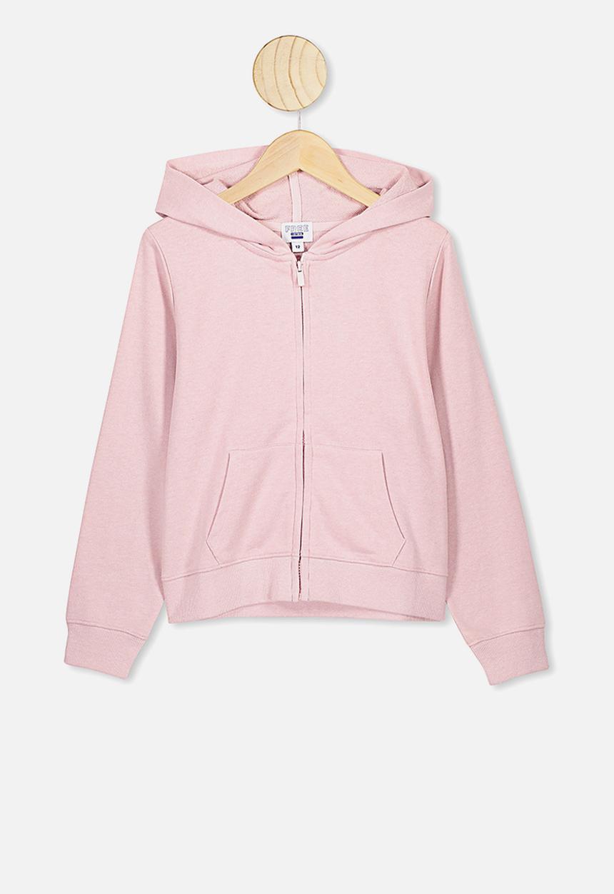 Free by Cotton On - Poppy zip through hoodie - pink 