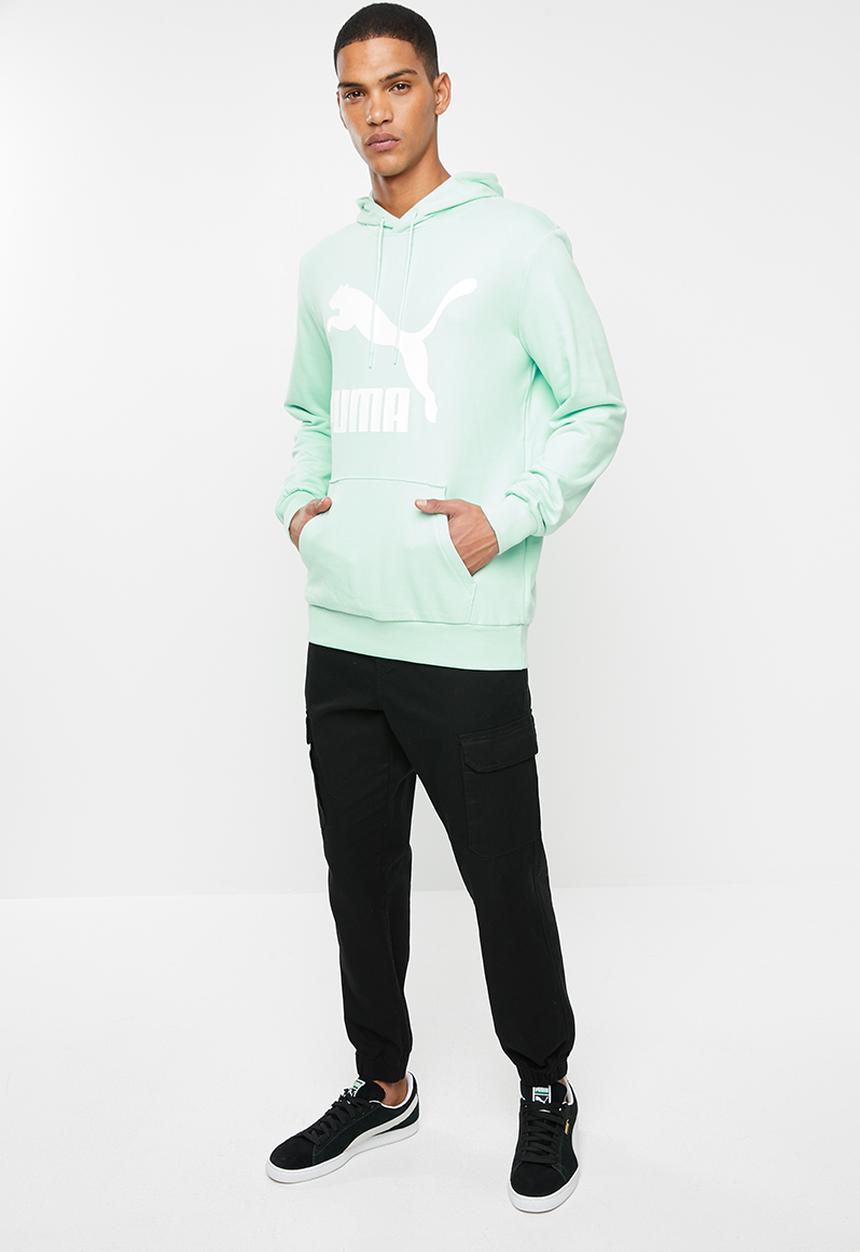 PUMA - Classics logo track hoodie - green 
