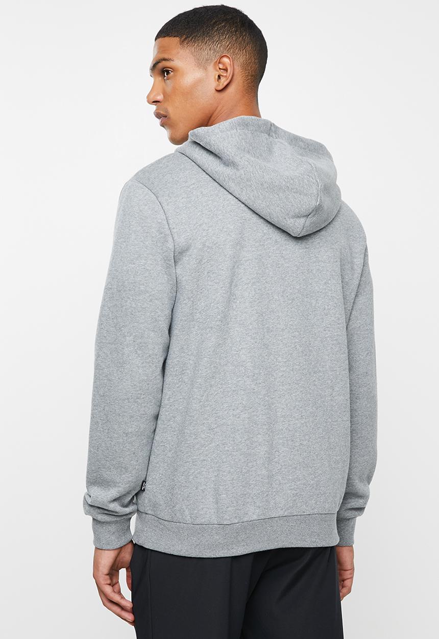 PUMA - Essential full zip fleece hoodie - grey
