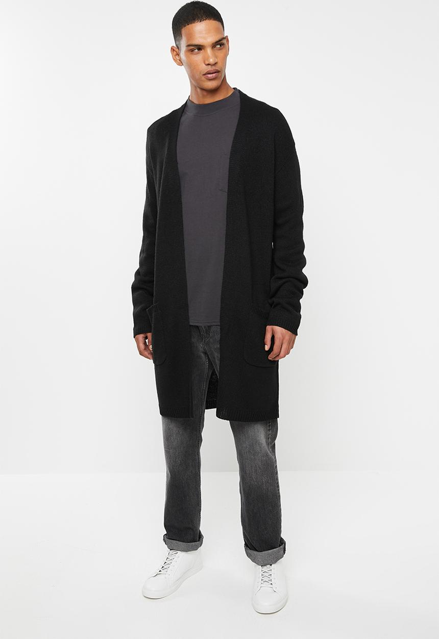 Brave Soul - Fieldb knitwear cardi - black