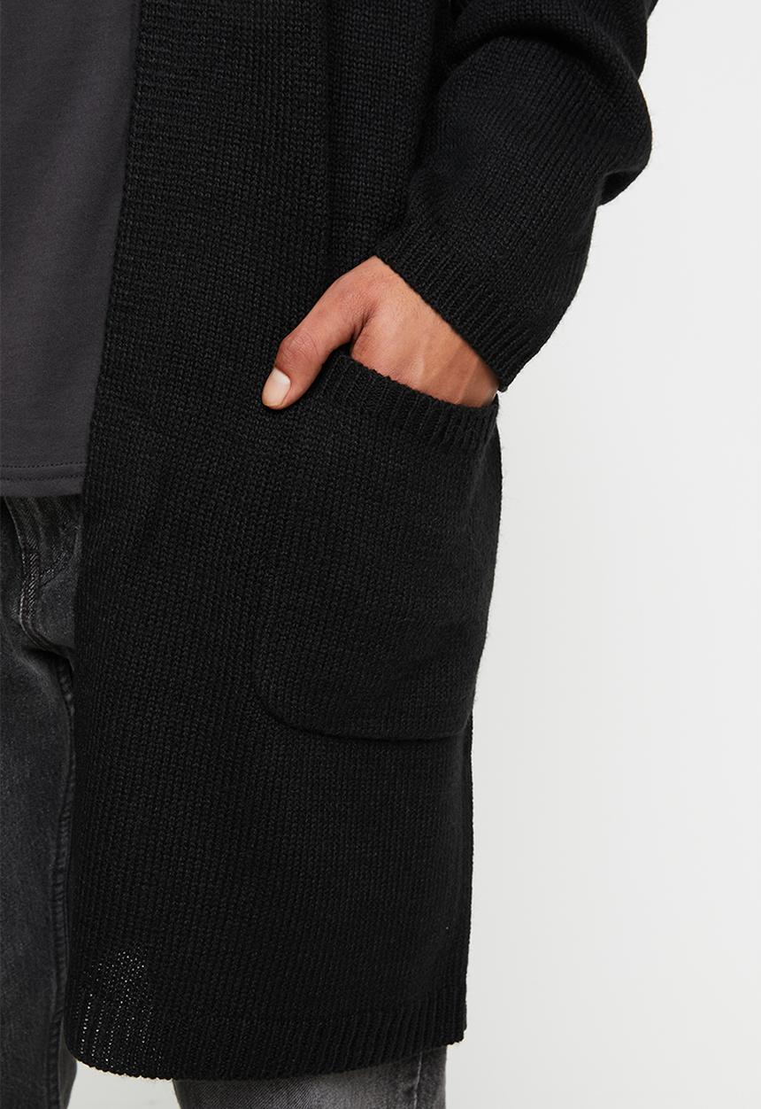 Brave Soul - Fieldb knitwear cardi - black