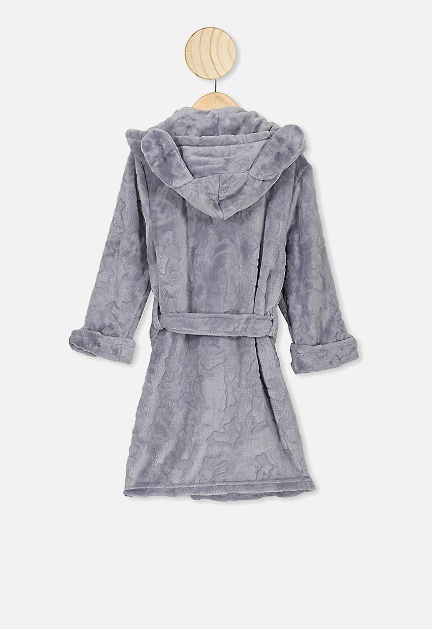 Cotton On - Boys hooded gown - grey