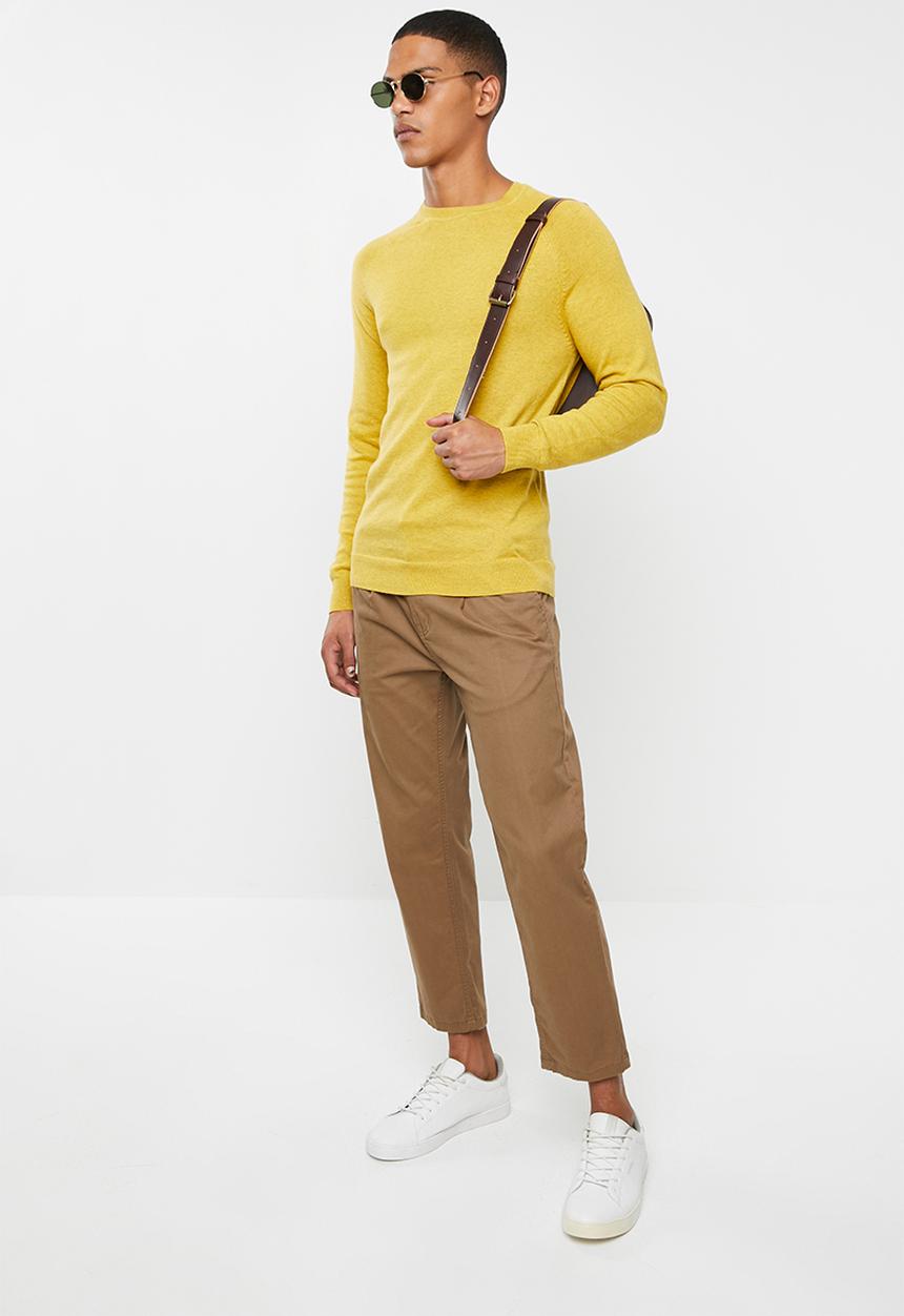 Superdry. - Orange label cotton crew sweater - yellow