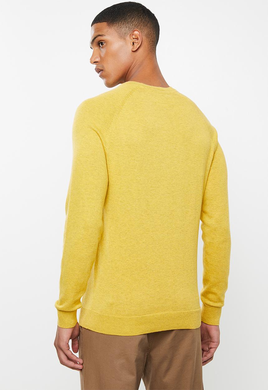 Superdry. - Orange label cotton crew sweater - yellow